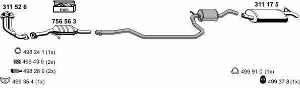  030151 Exhaust system 030151