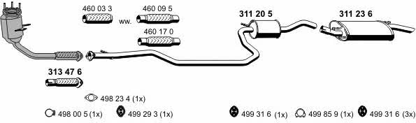  030154 Exhaust system 030154