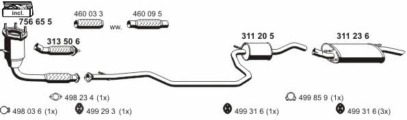  030155 Exhaust system 030155