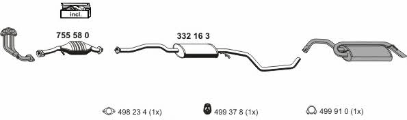  030174 Exhaust system 030174