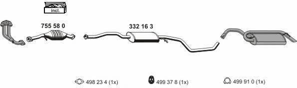 Ernst 030174 Exhaust system 030174