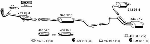  030240 Exhaust system 030240