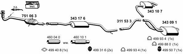  030250 Exhaust system 030250