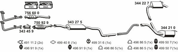  030284 Exhaust system 030284