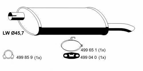 Ernst 042178 End Silencer 042178