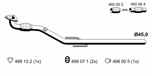 Ernst 043434 Exhaust pipe 043434