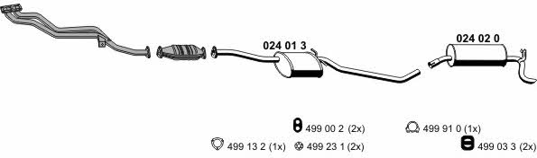  050162 Exhaust system 050162