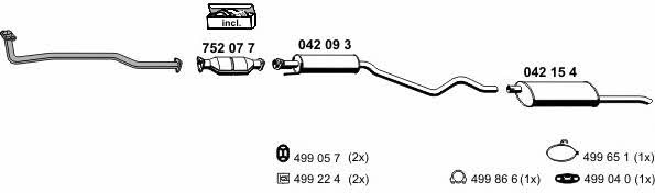  050181 Exhaust system 050181