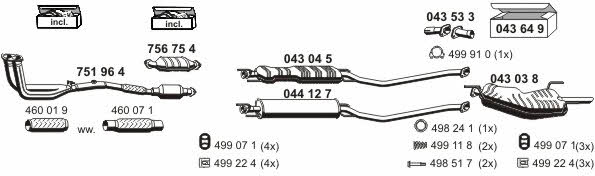  050272 Exhaust system 050272