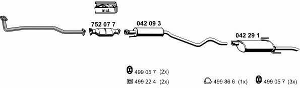 Ernst 050291 Exhaust system 050291