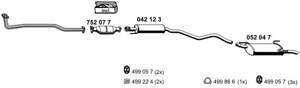  050295 Exhaust system 050295