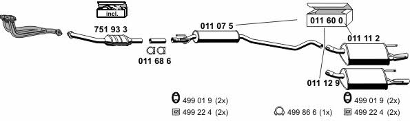 Ernst 050439 Exhaust system 050439