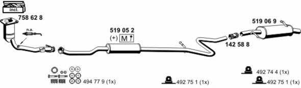  080264 Exhaust system 080264