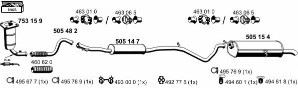  080280 Exhaust system 080280