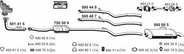 Ernst 090001 Exhaust system 090001