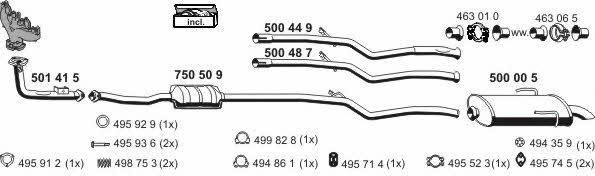  090002 Exhaust system 090002