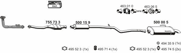  090005 Exhaust system 090005