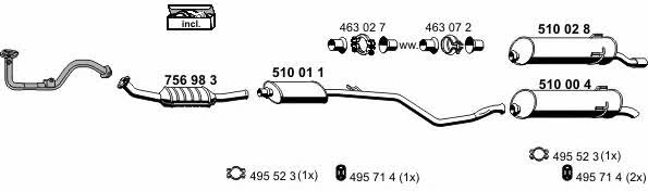  090011 Exhaust system 090011