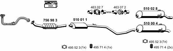  090012 Exhaust system 090012