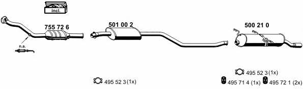 Ernst 090028 Exhaust system 090028