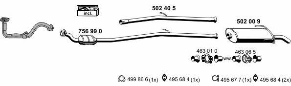  090052 Exhaust system 090052