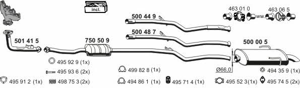  090156 Exhaust system 090156