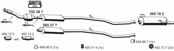  090163 Exhaust system 090163