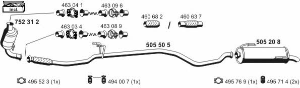  090166 Exhaust system 090166