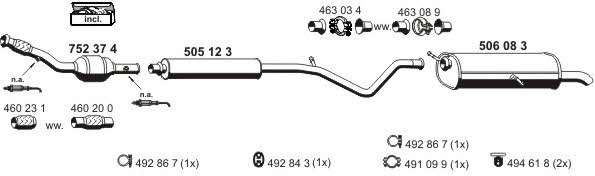  090180 Exhaust system 090180