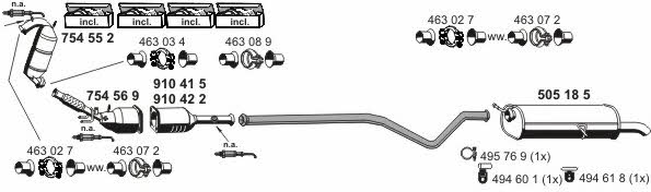  090181 Exhaust system 090181