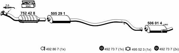 090184 Exhaust system 090184