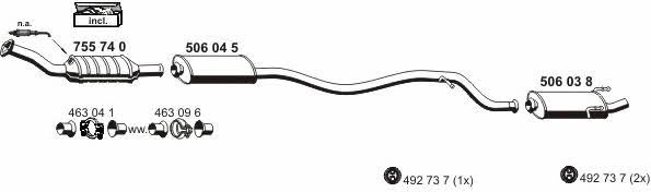  090186 Exhaust system 090186