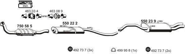 Ernst 090192 Exhaust system 090192