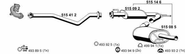  090245 Exhaust system 090245