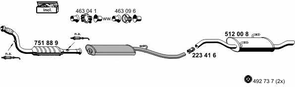 Ernst 090251 Exhaust system 090251