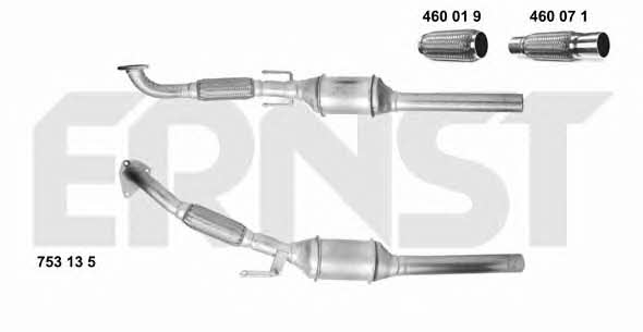 Ernst 753135 Catalytic Converter 753135