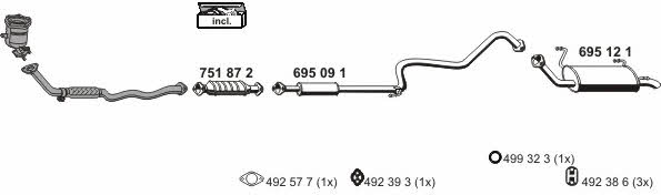  170042 Exhaust system 170042