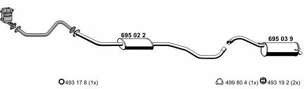  170070 Exhaust system 170070