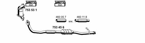  180062 Exhaust system 180062