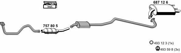 Ernst 180071 Exhaust system 180071