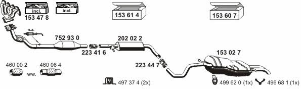  190004 Exhaust system 190004
