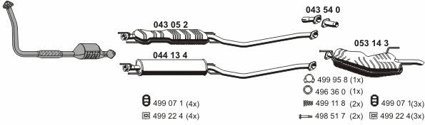 Ernst 050490 Exhaust system 050490