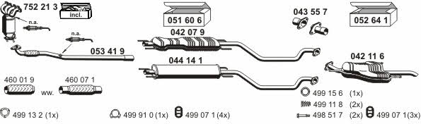 Ernst 050499 Exhaust system 050499