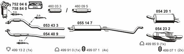 Ernst 050533 Exhaust system 050533