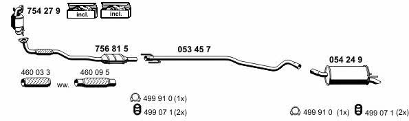  050536 Exhaust system 050536