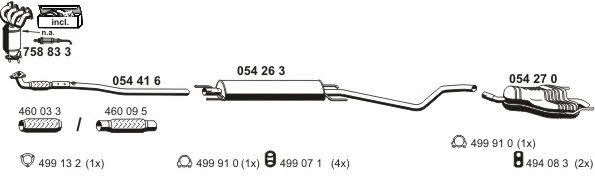  050538 Exhaust system 050538