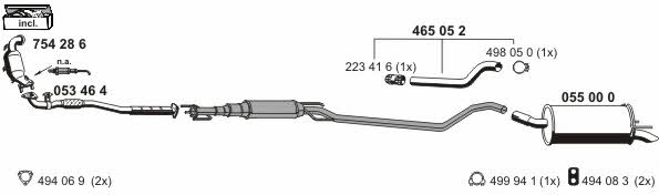  050541 Exhaust system 050541