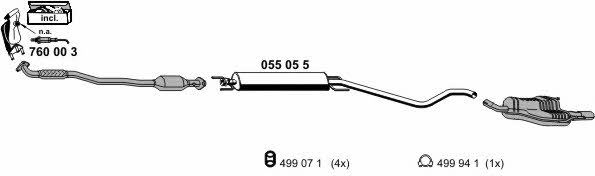  050544 Exhaust system 050544