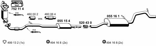 Ernst 050545 Exhaust system 050545