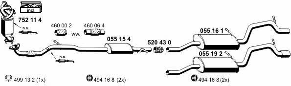 Ernst 050546 Exhaust system 050546